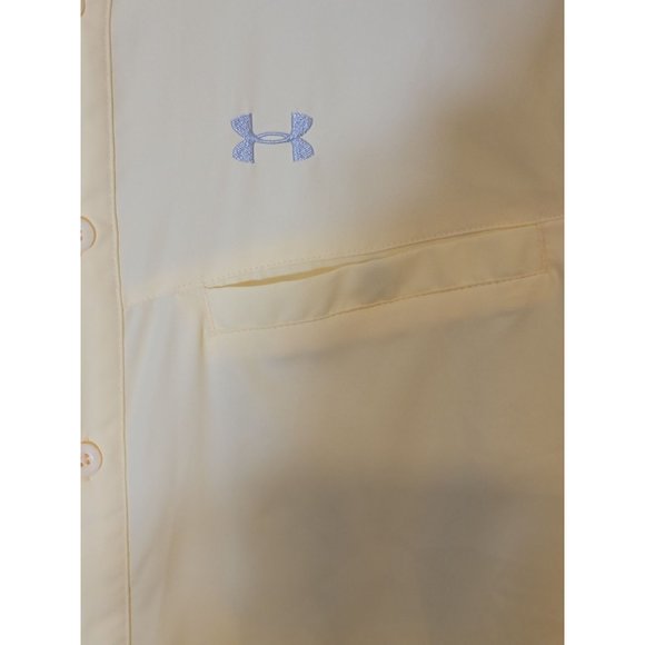 Under Armour All Seasons Gear‎ Button Up Shirt Polyester Yellow Size Small Men's - Picture 5 of 7